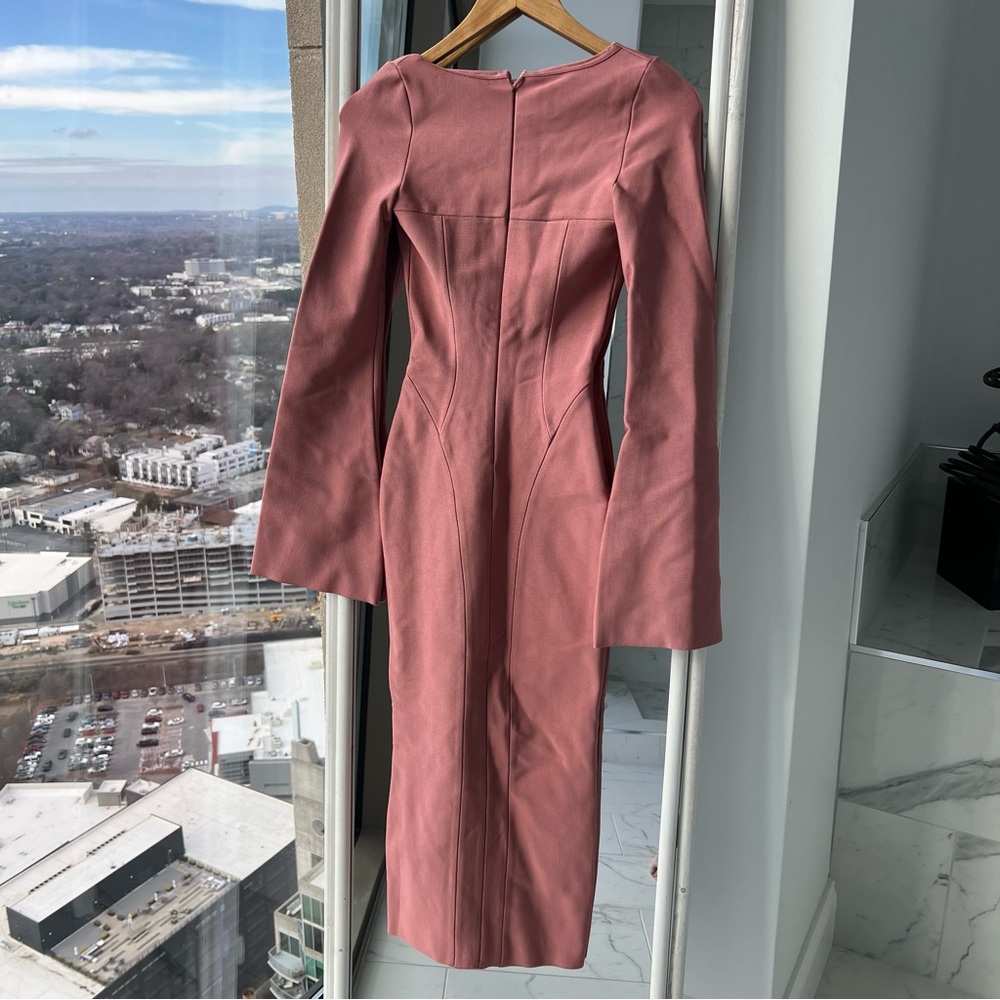 House of CB 'BODY' ROSE BANDAGE MIDI DRESS - Picture 8 of 10